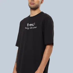 Mad Over Print Typography Printed Oversized Cotton T-shirt image 4