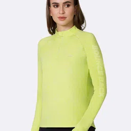 Van Heusen Proactive Stretchable Half Zip Slim Fit T-shirt image 2