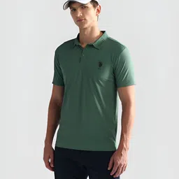 U.S. Polo Assn. Men Solid Nylon Slim Fit T-Shirt image 3