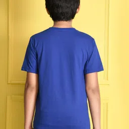 NUSYL Boys Blue Typography T-shirt image 3