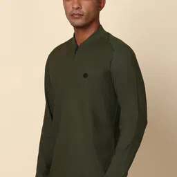 Allen Solly Men High Neck Collar Solid T-shirt image 2