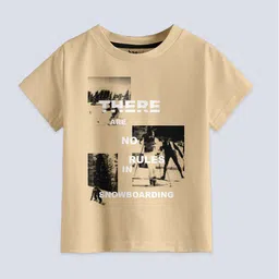 BAESD Boys Pack Of 3 Typography Printed Pure Cotton T-shirts image 3