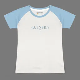 HELLCAT Girls Pack Of 4 Printed Cotton T-shirts image 5