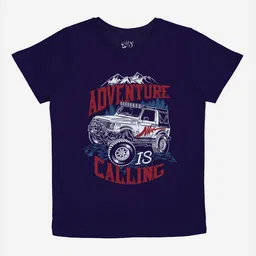 x2o Boys Blue & Red Pack Of 2 Printed Cotton T-shirts image 4