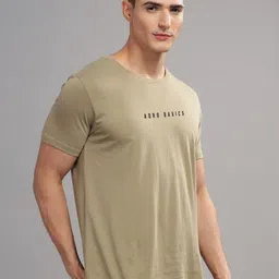 ADRO Men Typography Printed Applique T-shirt image 3
