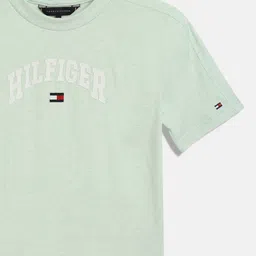 Tommy Hilfiger Boys Typography Printed Round Neck Cotton T-shirt image 3