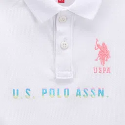 U.S. Polo Assn. Kids Boys Polo Collar Applique T-shirt image 3