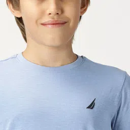 Nautica Boys Round Neck Solid T-shirt image 3