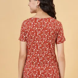 Honey by Pantaloons Floral Printed Pure Cotton T-shirt image 3