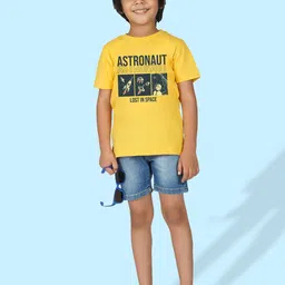 NUSYL Boys Typography Printed T-shirt image 3