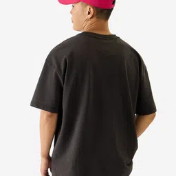 The Souled Store Typography Printed Oversized Cotton T-shirt image 5