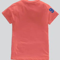 BAESD Boys Pack Of 2 Typography Printed Pure Cotton T-shirt image 4