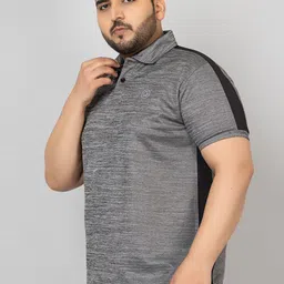 CHKOKKO Plus Size Polo Collar Sports T-shirt image 5