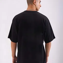 KAIDO Men Graphic Printed Round Neck Cotton Oversized T-shirt image 5