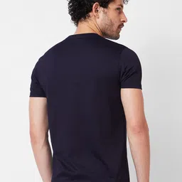 SPYKAR Round Neck Typography Printed Cotton Slim Fit T-shirt image 4