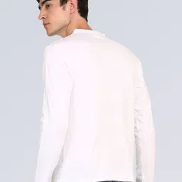 appulse Men Pack Of 2 Black & White Mandarin Collar T-Shirt image 4