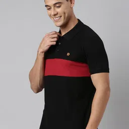 DIXCY SCOTT Colourblocked Short SleevesPolo Collar T-shirt image 3