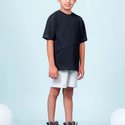 NUSYL Boys Graphic Printed Drop Shoulder Sleeves Oversized T-shirt image 3