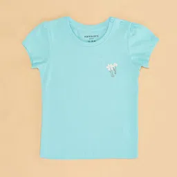 Pantaloons Baby Infant Girls Pack Of 3 Graphic Printed Pure Cotton T-shirts image 2