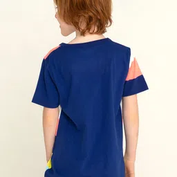 Cherry Crumble Boys Multicolor Color Block Stripy T-shirt image 4