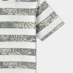 R&B Boys Floral Striped Tropical Pockets T-shirt image 2