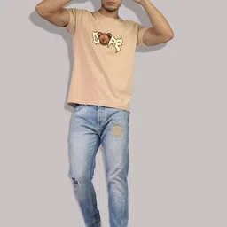 Greylongg Typography Printed Round Neck T-shirt image 2