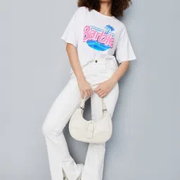 max Women Printed Drop-Shoulder Sleeves Pockets T-shirt image 2