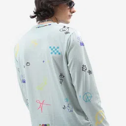 HIGHLANDER Sea Green Conversational Printed T-shirt image 3