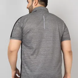 CHKOKKO Plus Size Polo Collar Sports T-shirt image 4