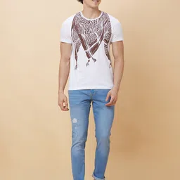 Being Human Graphic Printed Short Sleeves Cotton T-shirt image 3