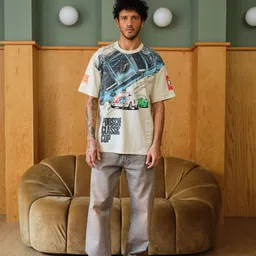 Bonkers Corner Men Typography Printed Raw Edge T-shirt image 5