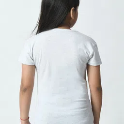 BAESD Girls Typography 4 Printed Slim Fit T-shirt image 5