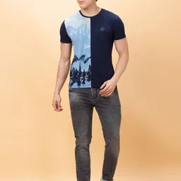 Being Human Men Printed Applique Slim Fit T-shirt image 2