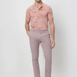 Mufti Slim Fit Floral Printed Cotton Casual T-shirt image 5