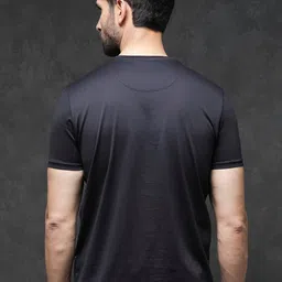RARE RABBIT Men Badgen Cotton Slim Fit T-Shirt image 5