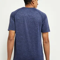 max Men Pack of 2 Black & Blue T-shirt image 5