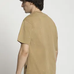 The Bear House Men Self Design Round Neck T-shirt image 5