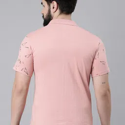 Kryptic Abstract Printed Polo Collar Pure Cotton T-Shirt image 5