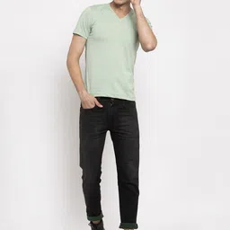 Friskers Pack of 2 V-Neck Slim Fit T-shirt image 5