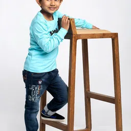 Friskers Boys Typography Printed Bio Wash Pure Cotton T-shirt image 2