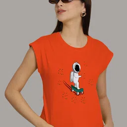 Friskers Graphic Printed Extended Sleeves Pure Cotton Regular T-shirt image 5