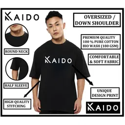 KAIDO Men Drop-Shoulder Sleeves T-shirt image 2