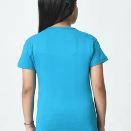 BAESD Girls Typography 3 Printed Slim Fit T-shirt image 5