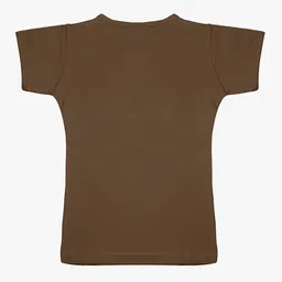TINY HUG Girls Pack Of 5 Printed Slim Fit T-shirt image 2