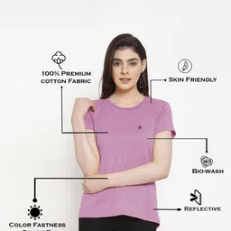 Friskers Pack Of 2 Slim Fit Round Neck Short Sleeves Bio Finish Pure Cotton T shirts image 5