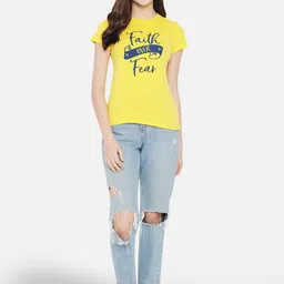 Fabflee Pack Of 3 Typography Printed Cotton T-Shirt image 2