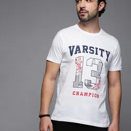 HRX by Hrithik Roshan Men Typography Printed Round Neck T-shirt image 3