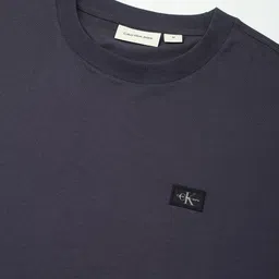 Calvin Klein Jeans Men Solid Round Neck Cotton T-shirt image 2