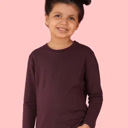 NUSYL Girls Pack of 2 Cotton T-shirts image 2