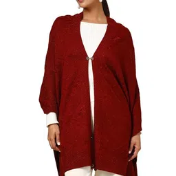 soch Womens Acrylic Woven Design Shawl image 1